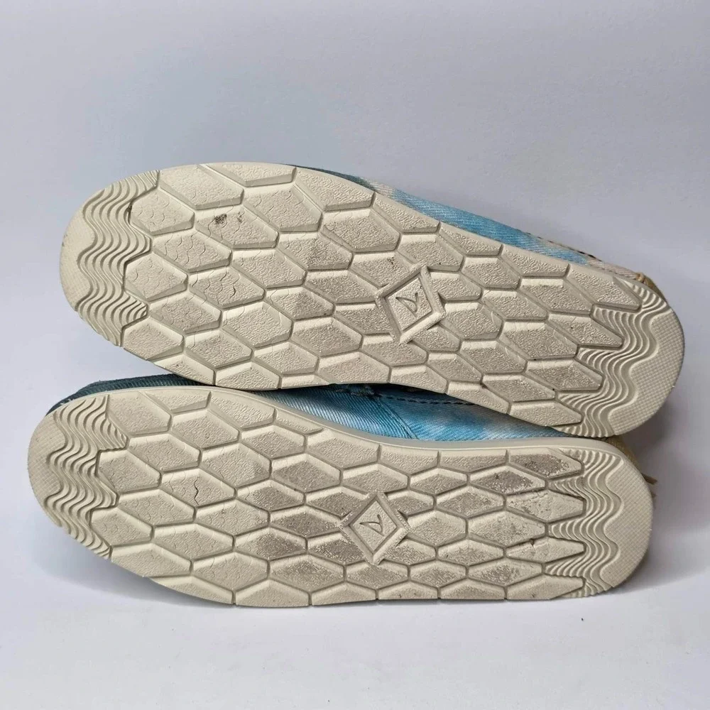 Sperry Tie-Dye Moc-Sider Women's Shoes Size 8.5 Multi Canvas‎ Slip-on Loafers
